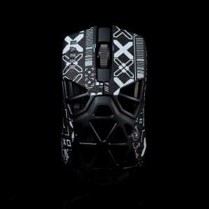 Hokeyio Razer Viper Minise 미니 시그니처 방지, 가죽, 테이프 블랙 향상 빨기, 향상된 컨트롤, 화이트 - 게이밍 그립 에디션용 부드러운 미끄럼 프린트스팀 땀 [프리컷] FPS