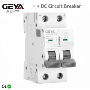 GEYA Din 레일 DC MCB 6KA 2P 500V 미니 회로 차단기 10A