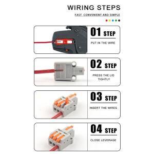 10PCS 범용 컴팩트 와이어 커넥터 분배기 28-12AWG 소형 배선  전기 케이블 스플 라이스 터미널 블록