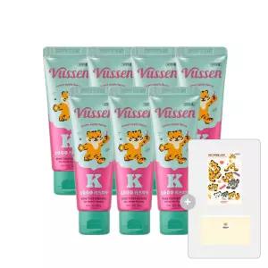 뷰센 K1000 키즈 치약 60g 7개 +메쉬파우치+스티커