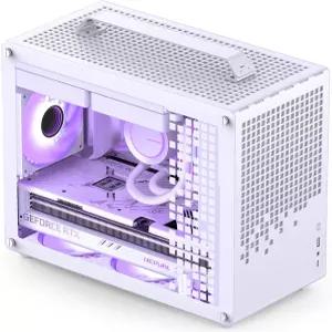 JONSBO/JONSPLUS Z20 화이트 마이크로 ATX 미니 타워 PC 케이스 탈착식 휴대용 손잡이 사이즈 고성능