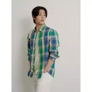 [빈폴] 마드라스 체크 셔츠 그린 (BC6564C34M)
