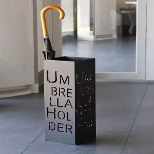 현관문앞 우산수납대 초슬림 사각형 우산보관대 긴손잡이 우산꽂이