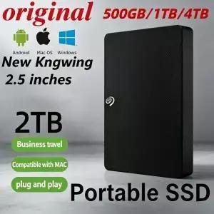 새로운 시게이트 휴대용 외장 하드 드라이브 25인치 USB30 고속 500GB TB 확장 저장 (노트북 데스크탑