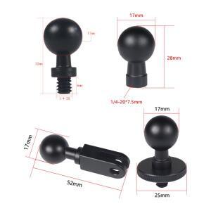 Gopro   360  카메라 액세서리용 17mm 볼 헤드 마운트 1/4 