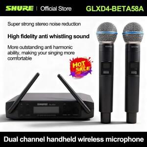 SHURE GLXD4 베타 58a UHF 무선 마이크 다이나믹 프로페셔널 스피치 방송 파티 무대 노래용 핸디 스테이지