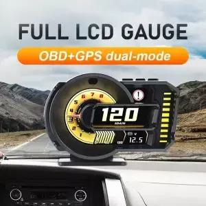 자동차 OBD2 HUD 지능형 테스터 GPS 나침반 온보드 컴퓨터 헤드업 디스플레이 속도계 고도계 경사계 진단