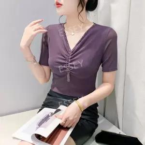 줌바 반팔 라인 사교 댄스상의 여성 공연복 방송 댄스복 스포츠 여름 라틴