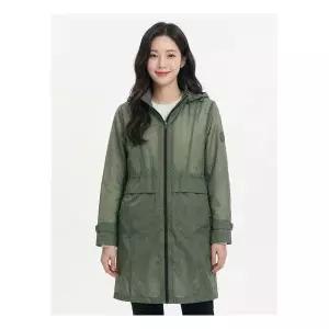 [매장정품] CROCODILE LADIES [크로커다일레이디]카키 후드 탈부착 허리 스트링 점퍼 CLCMJP205 2242424