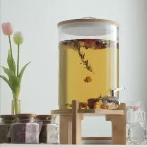 호텔사용 내열유리 음료 디스펜서 5L 7.5L 쥬스 카페