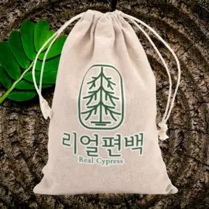 편백나무큐브 400g + 린넨파우치 + 망주머니 10개 국내산 프리미엄 우드 칩
