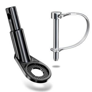 EFEALL 12mm 자전거 트레일러 히치, 안정적인 견고하고 내구성이 뛰어난 스틸 부착물, 어린이 / 반려동물 반려견 화물 트레일러용 히치 커넥터