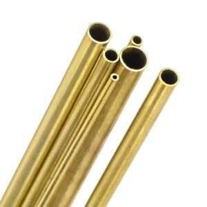 M 미터XITY 330MM 황동 원형 튜브 1MM 1.5MM 2MM 2.5MM 3MM 3.5MM OD 0.2MM 벽 두께 매끄러운 직선 파이프 튜브 건설/가공/DIY 제작 [6팩 세트]