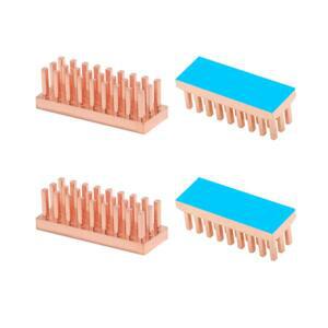 8개 구리 라디에이터 쿨러 방열판 DIY 냉각 메모리 RAM VGA DDR GPU IC 칩셋 2W/mK 열 테이프 조립
