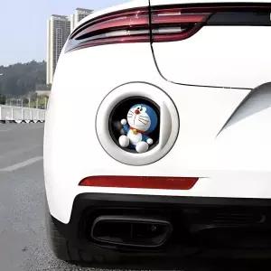자동차 주유구 스티커 3D 오토바이 전기 자전거 연료탱크 창문 긁힘 방지 도라에몽 짱구 산