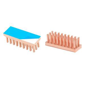 마더보드 메모리 IC 칩셋 냉각 라디에이터용 2W/mK 열 접착 테이프 방열판 구리 22x8x7mm - 8pcs
