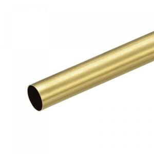 UXCELL 황동 원형 튜브 18MM OD 0.5MM 벽 두께 200MM 길이 파이프