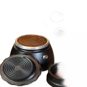 스테인레스 모카포트 도징링 3번 분말링65mm 블랙