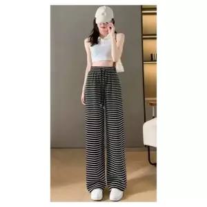 고품질 스트라이프 편한 와이드팬츠 UC-0096 (WE50494)