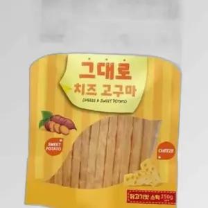 강아지 치즈 고구마 닭고기 스틱 1P 250g 영양 쫄깃