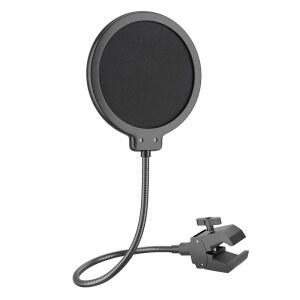 블루 예티 및 기타 마이크를 위한 레이어 FILTER 프로페셔널 MICROPHONE 팝 안정화 실드, 크랩 구스넥 360도 SHIELD) 윈드 LINCO 암(PF1501)을 필터 POP 유연한 스크린(LINCO 갖춘 이중 클램프 PROFESSIONAL 마이크