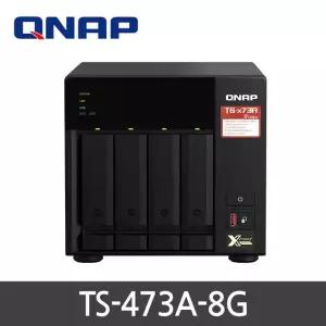 QNAP TS-473A-8G 4BAY [12TB] 6TBX2EA 쿼드코어 정품 NAS 스토리지 (초기설정+원격지원무료)