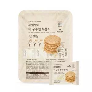 100% 국산 제일향미 더 구수한 누룽지 280g(28gx10봉) 개별포장