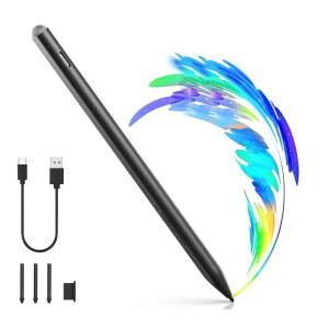 MICROSOFT SURFACE PRO 12 11 10 9 8 X용 PEN 4096 압력 민감도 손바닥 거부 기울기 및 지우개가 있는 MPP 2.0 스타일러스 노트북용 USB-C 충전식 펜 / GO BOOK STUDIO