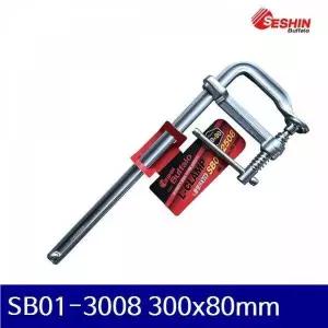 [RIZPICK]BS 세신버팔로 1007781 철공용 L-클램프 SB01-3008 300x80mm 15.7x7.5 (1EA)