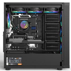 대용량 멀티 디스크 타워 섀시 사각형 구 디자인의 E-ATX/ATX 서버용 7개 팬 360mm 라디에이터 지원