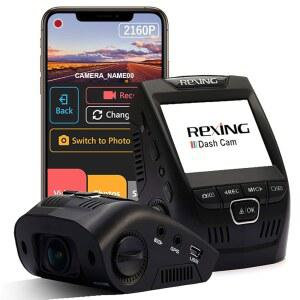 REXING V1 자동차 대시 캠 6CM FHD 대시보드 녹화기, G-센서, 와이드 카메라 LCD 루프 탑재 170 앵글 녹음기 1080P WDR,