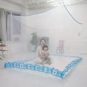 여름용 모기퇴치 방충망 국산달인제작 1인용 사각모기장 흰색