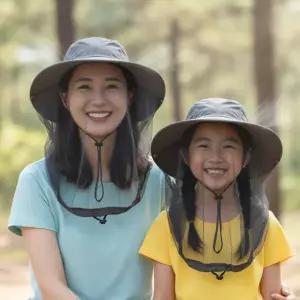 여름철필수 벌레방지 야외활동 벌초모자 방풍 방충망 모기장 메쉬 사파리 와이드챙 벌레방지 양봉 날파리방