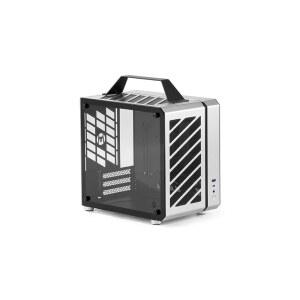 Mechanic Master Cool Cube Series C25Plus Length 269mm, ATX14cm/SFX/L PSU Mini-ITX Case Within Case/Alumium/Steel/GPU Silver) Computer (Moonlight