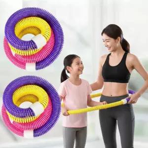 몽따빼드려 다이어트 지압 꽈배기 스프링 훌라후프 허리 용수철 마사지 실내 운동기구 860g 유산소운동 운
