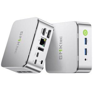 GMKtec 미니 PC 라이젠 5 3500U USB-C, HTPC DP 1TB 컴퓨터, DDR4 HDMI LAN 4K 2.5GbE NVMe 트리플 Nucbox 디스플레이 2.1, 16GB G10 SSD NIC 데스크탑 오피스 Proxmox,