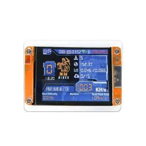KRISVI Bitcoin One Shot Miner, Lottery Crypto Display,Hashrate up,DIY Smart Up and Solo with to & Easy 1010KH/s,Quiet Mini Miner 2.8in Education Set Mining