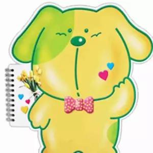 동물 모양 유아 스프링 캐릭터 스케치북 노트 미술놀이노트 아이그리기노트