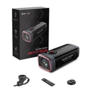 AKEYO 710LITE 2K 오토바이 대시캠, 6시간 HD 레코딩 수명, 및 1080P, G-센서 방수, 배터리 연장 울트라 자전거/스쿠터용 WIFI IP66 카메라, 루프 액션