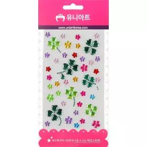 [유니아트]2000 비즈스티커 116번 클로버비즈