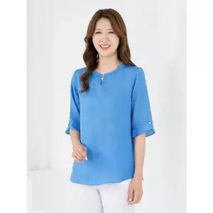엄마옷 여름 인견감성 7부 무지 블라우스 605FGH286 마담/중년여성/빅사이즈/50대/60대