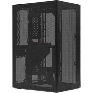SSUPD Meshroom S V2 Mini-ITX 게이밍 USB 케이스(SFF), 케이블, MB/RX9070/5090/280mm ATX PC B) 타입-C AIO, 라이저 노 (블랙 메시 변형