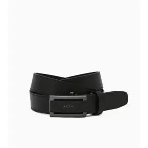 [헤지스]블랙 로고장식 소가죽 벨트 HJBE6F260BK