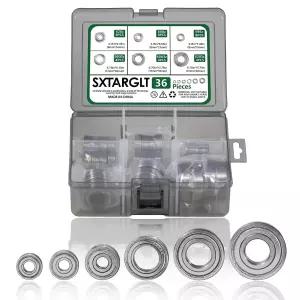 SXTAGLT 볼 베어링 키트 698ZZ 6203Z 36 PCS 더블 메탈 차폐 깊은 홈 휠 스케이트보드 모터 3D 프린팅