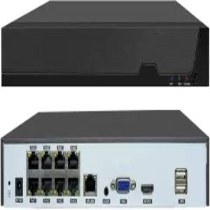 텐노즈 8채널 12MP PoE 네트워크 비디오 레코더 NVR 8포트 H.265 지원 카메라 원격 액세스 모션 알람