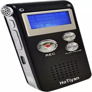 디지털 음성 녹음기 오디오 녹음 - 강의 회의용 재생 활성화 64GB 마이크 USB 케이블 MP3 플레이어가 있는