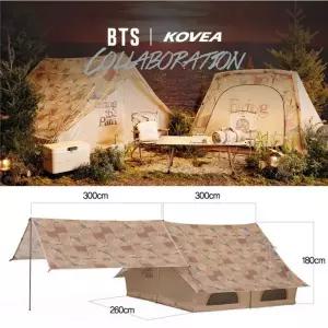 텐트 BTS-ON 레트로 하우스 4인 캠핑 KECO9TA-03 kd1