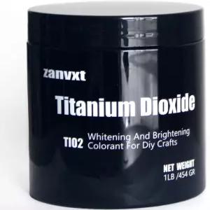 Zanvxt 이산화 티타늄 분말 tio2 1 Lb - DIY 및 공예용 미백 착색제 비누 제조용