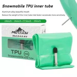 TPU 스노우 바이크 이너 튜브 24 26 27.5 29 X 3.0 4.0 45mm 프레스타 밸브 알루미늄 합금 초경량 비치