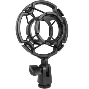 마이크 쇼크 마운트 LUORNG 범용 블랙 마이크, /1.65~1.8인치 홀더 방지 클립 진동 42~46MM 콘덴서 직경 스튜디오